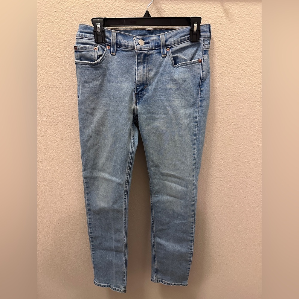 Levi's Men's Sky Blue Skinny Jeans